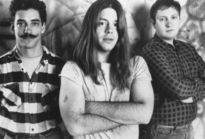 Greg Norton, Grant Hart, Bob Mould.   SST Records promo picture, c. 1984