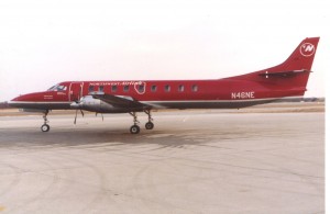 A Metroliner of Northeast Express Regional Airlines, circa 1993.   Photo by the author.